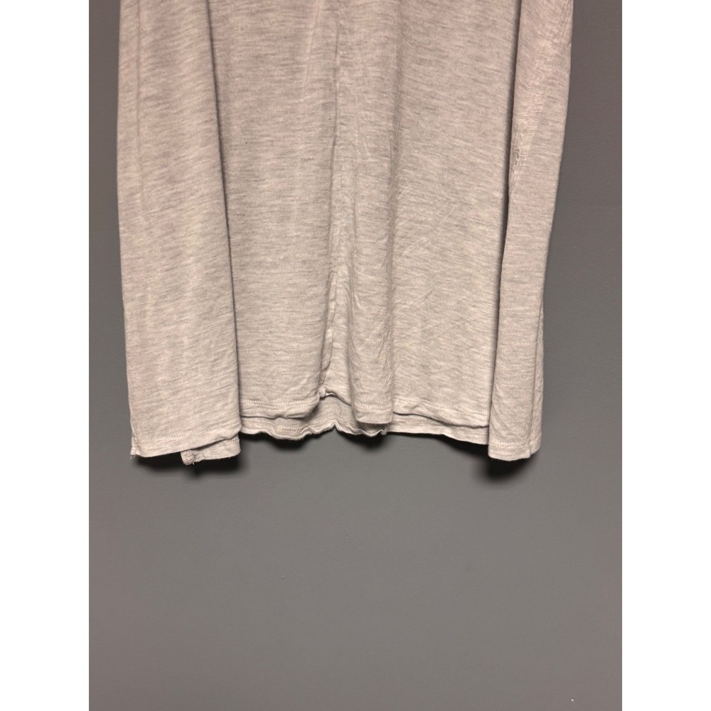 Vince Women Heather Grey V Neck Viscose Tank Top Size Large Minimalist Soft - Picture 4 of 7